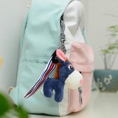 Schattige kleine ezel knuffel pop tas hanger auto sleutelhanger decoratie cadeau (blauw)