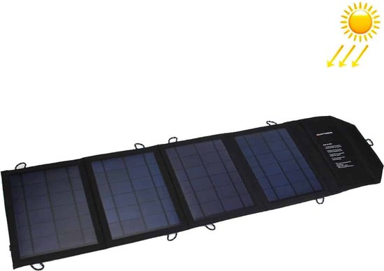 20W 4A Max 2 uitgangspoorten draagbare opvouwbare zonnepaneel oplader tas  voor Samsung... | bol.com