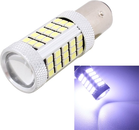 2 STKS 1157 / BAY15D 12.6 W 630LM 6500 K Wit Licht 2835 SMD 66 LED Auto Brake / Steering Light, DC12V