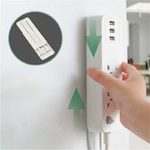 10 STKS Plug-in Wire Finisher Board Holder Wandgemonteerde Board Router Holder, Style: Square (White)