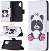 Voor Samsung Galaxy A32 4G Gekleurde Tekening Patroon Horizontale Flip Leren Case met Houder & Kaartsleuven & Portemonnee (Panda)