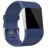 Rhombus Texture verstelbare sport polsband voor FITBIT Surge (donkerblauw)