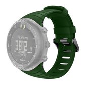 Smart Watch siliconen polsband horlogeband voor Suunto Core (legergroen)