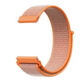 Voor Samsung Galaxy Watch 46 mm eenvoudige nylon gevlochten riem (oranjerood)