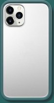 X-level Ultimate Series vloeibaar siliconen frame + frosted achterpaneel beschermhoes voor iPhone 12 mini (groen)