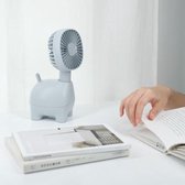 Mini oplaadbare handheld kleine ventilator creatieve draagbare ventilator (blauw)