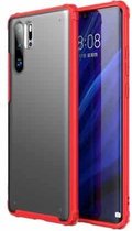 Voor Huawei P30 Pro Vierhoekige schokbestendige TPU + pc-beschermhoes (rood)