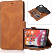 Voor iPhone 11 Pro Max Retro Magnetische Sluiting Horizontale Leren Flip Case met Houder & Kaartsleuven & Fotolijst & Portemonnee (Bruin)