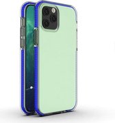 Voor iPhone 12/12 Pro TPU tweekleurige schokbestendige beschermhoes (blauw)