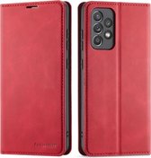 Voor Samsung Galaxy A52 5G / 4G Forwenw Dream Series Oil Edge Sterk magnetisme Horizontale flip lederen tas met houder & kaartsleuven & portemonnee & fotolijst (rood)