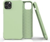 Voor iPhone 11 Pro Max ENKAY ENK-PC003 Effen kleur TPU Slim Case Cover (lichtgroen)