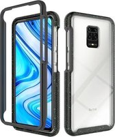 Voor Xiaomi Redmi Note 9 Pro Max schokbestendige sterrenhemel PC + TPU beschermhoes (zwart)