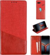 Voor Asus ROG Phone II ZS660KL MUXMA MX109 Horizontale Flip Leren Case met Houder & Kaartsleuf & Portemonnee (Rood)