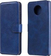 Voor Geschikt voor Xiaomi Redmi Note 9T / Note 9 5G Klassieke Kalfsstructuur PU + TPU Horizontale Flip Leren Case met Houder & Kaartsleuven & Portemonnee (Blauw)