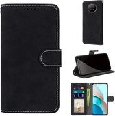 Voor Xiaomi Redmi Note 9 5G / Note 9T Retro Frosted Horizontale Flip PU lederen tas met houder & kaartsleuven & portemonnee & fotolijst (zwart)