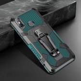 Voor Xiaomi Redmi Note 6 Armor Warrior schokbestendige pc + TPU beschermhoes (legergroen)