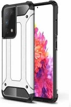 Voor Samsung Galaxy S21 Ultra 5G Magic Armor TPU + pc combinatiebehuizing (zilver)