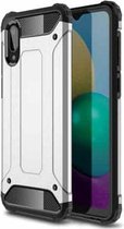 Voor Samsung Galaxy A02 Magic Armor TPU + pc combinatiebehuizing (zilver)