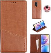 Voor OnePlus 8 Pro MUXMA MX109 horizontale flip lederen tas met houder en kaartsleuf en portemonnee (bruin)