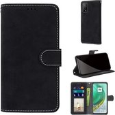 Voor Xiaomi Mi 10T Pro / 10T / Redmi K30S Retro Frosted Horizontale Flip PU lederen tas met houder & kaartsleuven & portemonnee & fotolijst (zwart)