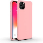Voor iPhone 11 Pro Max schokbestendig Frosted ultradunne TPU beschermhoes (roze)
