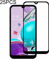 Voor LG Q31 25 STKS Volledige lijm Volledig scherm gehard glasfilm