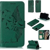 Veerpatroon Litchi Texture Horizontale Flip Leren Case met Portemonnee & Houder & Kaartsleuven voor iPhone 11 Pro (Groen)