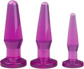 Anale plugs - Buttplug set - Anal trainer - Paars
