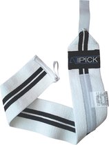 Atipick Boksbandage 60 Cm Katoen/elastiek Wit/zwart