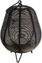 Gifts Amsterdam Windlicht Romy 10 X 13 Cm Staal Zwart/goud