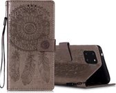 Voor Galaxy Note 10 Lite / A81 / M60s Dream Catcher Reliëfpatroon Horizontale Flip lederen tas met standaard & kaartsleuven & portemonnee-functie (grijs)