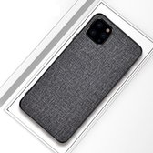 Schokbestendige stoffen textuur pc + tpu beschermhoes voor iPhone 11 (grijs)