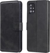 Voor Samsung Galaxy A51 5G Klassieke Kalfsstructuur PU + TPU Horizontale Flip Leren Case, met Houder & Kaartsleuven & Portemonnee (Zwart)