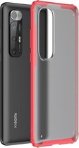Voor Xiaomi Mi 10S Vierhoekige schokbestendige TPU + pc-beschermhoes (rood)