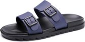 Stijlvolle lichtgewicht antislip draagbare slippers strandschoenen voor heren (kleur: blauw maat: 44)