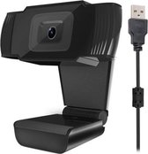 HXSJ A870 480P Pixels HD 360 graden webcam USB 2.0 pc-camera met microfoon voor Skype computer pc-laptop, kabellengte: 1,4 m (zwart)