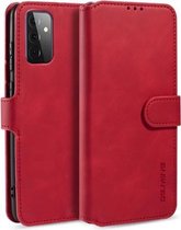 Voor Samsung Galaxy A72 5G DG.MING Retro Oil Side Horizontale Flip Leren Case met Houder & Kaartsleuven & Portemonnee (Rood)