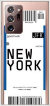 Voor Samsung Galaxy Note 20 Ultra Boarding Pass Series TPU telefoon beschermhoes (New York)