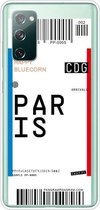 Voor Samsung Galaxy S20 FE Boarding Pass Series TPU telefoon beschermhoes (Parijs)