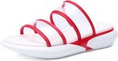 Lichtgewicht Casual Antislip Slijtvaste Transparante Jelly Eenvoudige Slippers Sandalen voor Dames (Kleur: Rood Maat: 40)