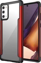 Voor Samsung Galaxy Note20 Iron Man Series Metal PC + TPU beschermhoes (rood)