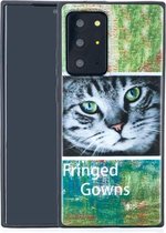 Voor Samsung Galaxy Note20 Ultra Painted Pattern Soft TPU Case (Cat)