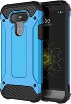 Tough Armor TPU + PC combinatiehoes voor LG G5 (blauw)