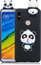 Voor Xiaomi Redmi Note 6 Pro 3D Cartoon Pattern Shockproof TPU beschermhoes (Blue Bow Panda)