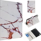 Voor Amazon Kindle Fire 7 2015/2017 Gekleurde Tekening Patroon Horizontale Flip PU Lederen Case met Houder & Kaartsleuven (Platina Marmer)