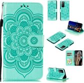 Voor Huawei Honor X10 Mandala Embossing Patroon Horizontale Flip Leren Case met Houder & Kaartsleuven & Portemonnee & Fotolijst & Lanyard (Groen)