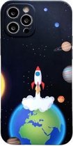 Starry Sky-serie TPU-beschermhoes voor iPhone 12 (Rocket)
