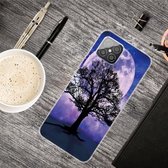 Voor Huawei Nova 8 SE schokbestendig geverfd transparant TPU beschermhoes (maanboom)