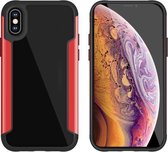 Voor iPhone X / XS Iron Man Series Metal PC + TPU beschermhoes (rood)