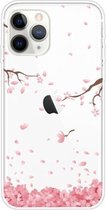 Voor iPhone 11 Pro Pattern TPU beschermhoes (Cherry Blossoms Fall)